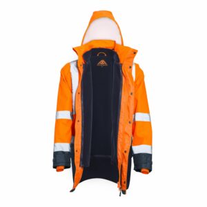 Parka Haute Visibilité REFLECT HV – PARKA 5 en 1 Orange:Marine